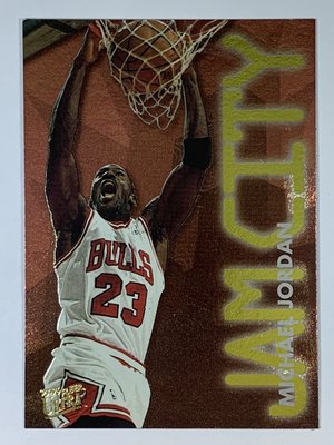 1995-96 Fleer Ultra Jam City #3 Michael Jordan Chicago Bulls