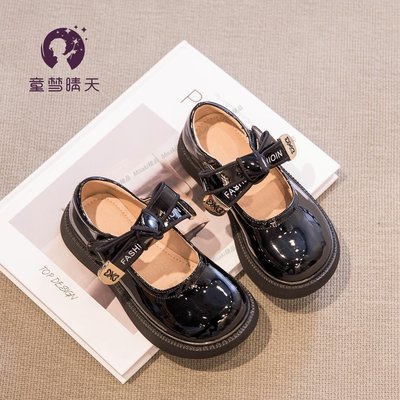 女童黑色皮鞋2022新款兒童鞋夏季公主鞋軟底鞋子時尚單鞋中大童春【Misaki精品】