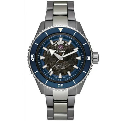 現貨 可自取 RADO R32128202 雷達錶 43mm 庫克船長 高科技陶瓷錶 機械錶 鈦金屬 鏤空 藍寶石 男錶
