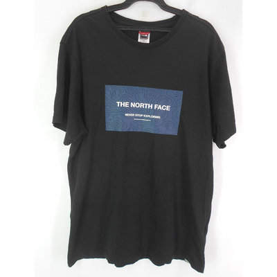 男 ~【THE NORTH FACE】黑色休閒T恤 M號(4D89)~99元起標~