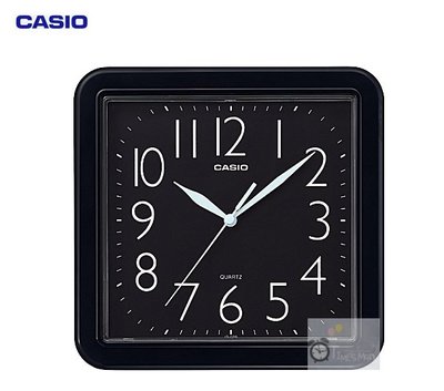 [時間達人]CASIO卡西歐 IQ-02S 阿拉伯數字 方形掛鐘 黑 白 2色  原廠公司貨 時鐘