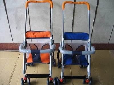 *童車王*全新 簡易可推式機車座椅 幼兒機車座椅 嬰兒兩用式推車（橘色．藍色） 台灣製造