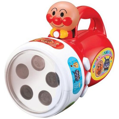 日本進口正版 Anpanman 麵包超人 投射手電筒有聲發聲玩具 知育