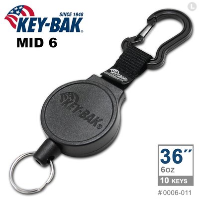 【IUHT】KEY-BAK MID6系列 36”伸縮鑰匙圈(附扣環) #0006-011