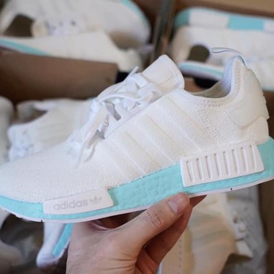 Adidas nmd clearance green and white