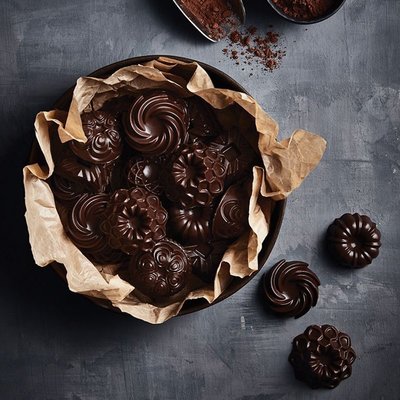 美國Nordic Ware金色Charms迷你磅蛋糕巧克力十二連烘焙模具