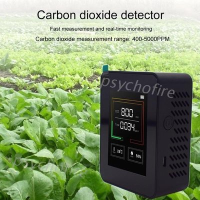 新品 二氧化碳CO2監測儀TVOC溫度濕度CO2濃度計- 可開發票