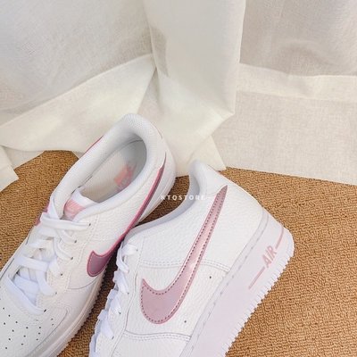 降價 Nike Air Force 1 Gs Rose Pink 白粉 玫瑰金 Af1 Ct3839-104