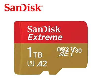 《SUNLINK》◎公司貨 終身保固◎SanDisk Extreme U3 V30 A2 1T 1TB SDXC