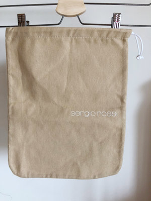 專櫃正版SERGIO ROSSI正品防塵袋 精品防塵套 名牌束口袋 收納袋/禮物包裝袋/鞋袋