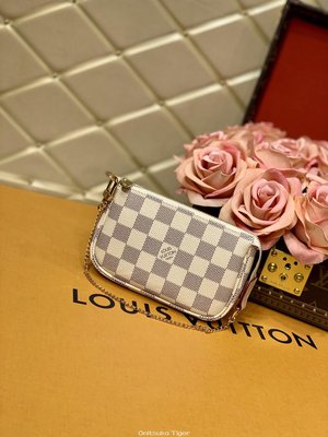 二手Louis Vuitton LV Mini Pochette Accessoires N58010白格