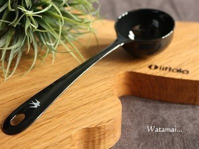 日本製 燕子 Tsubame 琺瑯餐具 匙 湯匙 量匙 咖啡豆舀匙-黑色