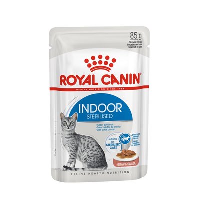 [85G x 12包組] FHNW 皇家 室內貓濕糧 IN27W 貓餐包