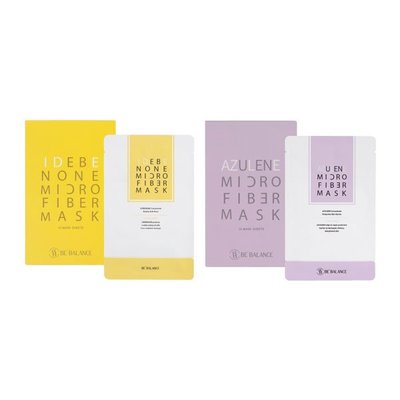 韓國 BE'BALANCE 紫-AZULENE/黃-艾地苯 面膜 5枚入【特價】異國精品