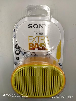 【SONY 索尼】SRS-XB01 藍牙防水隨身喇叭(公司貨)