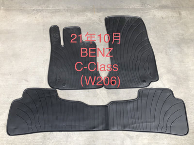 【猴野人】賓士 BENZ C-Class W206/S206『2021年10月』橡膠防水腳踏墊 防水耐熱耐磨 SGS檢驗