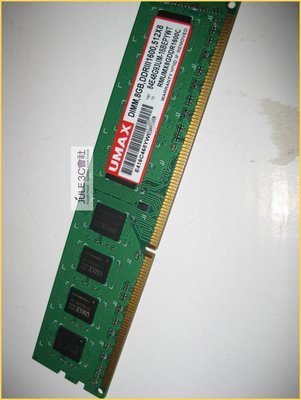 JULE 3C會社-力廣UMAX DDR3 1600 8GB 8G PC12800/終保/良品/雙面/原廠顆粒 記憶體