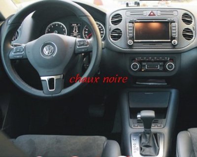 《艾斯國際》VW 福斯 tiguan車內碳纖維飾板貼紙