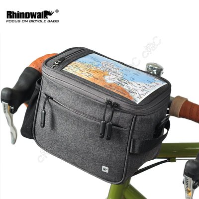 Rhinowalk-全新防水觸控龍頭包：復古自行車手袋 側背相機包 小折疊車頭包 腳踏車把包 單車把手袋 小摺疊車前包