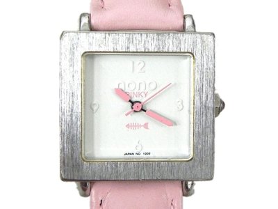 女錶 [NONO-PINKY-1604] NONO-女錶,中性錶, 粉紅色皮帶