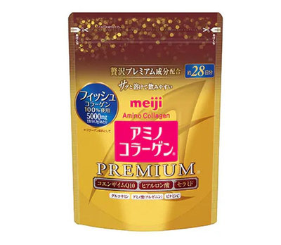 日本明治膠原蛋白粉 黃金進階版 補充包 196g 31日份 賞味期限：2025.02