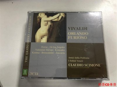 維瓦爾第 Orlando Furioso 西蒙尼指揮 3CD 未拆