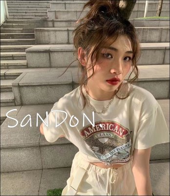 SaNDoN x『MOUSSY』日本限定新色 老鷹洗舊短tee SLY 220503