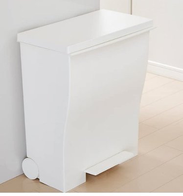 19283c 日本製 好品質 大容量 白色棕色 腳踏式垃圾桶 客廳房間廚房垃圾桶廚餘回收桶垃圾桶儲物桶