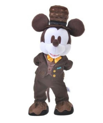 全新 2022年 日本迪士尼商店 Godiva聯名 米奇玩偶（不包含巧克力）disney米老鼠站姿娃娃 迪士尼mickey擺飾公仔 米奇紳士人偶 西裝制服玩偶