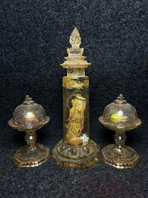 古寺收藏水晶舍利佛塔擺套裝舍利子，梵語śarīra，一譯“設利羅”“室利羅”，意為骨39