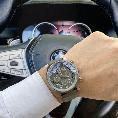直購#萬寶龍 時光行者系列手錶時尚潮流六針跑秒計石英機芯男表1151  直徑42厚11mm