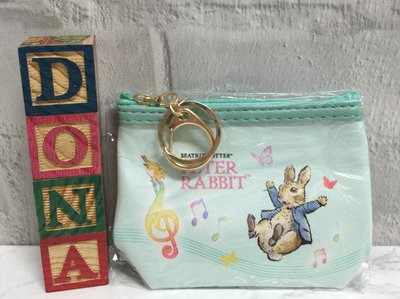 🌸Dona代購🌸現貨 日本正版 Peter Rabbit彼得兔音符小鳥蝴蝶 零錢包/小物包/鑰匙包-可掛包包 C11