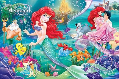 【街頭巷尾】Disney Princess小美人魚(2)拼圖1000片-HPD01000-087