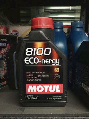 【高雄阿齊】MOTUL 8100 ECO-NERGY 5W30 汽柴油 魔特 全合成機油 913D