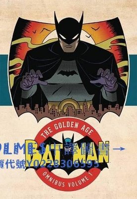 中譯圖書→英文漫畫黃金時代蝙蝠俠1 Batman The Golden Age Omnibus V1