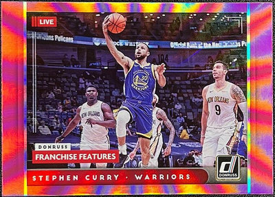 NBA 球員卡 Stephen Curry 2021-22 Donruss Franchise Features 粉亮