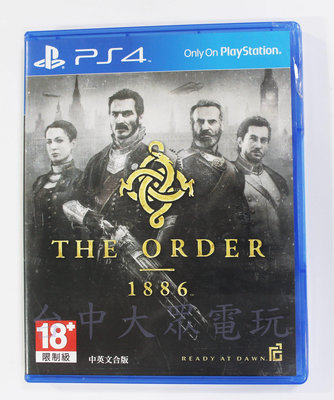 PS4 The Order: 1886 (中文版)**(二手片-光碟約9成8新)【台中大眾電玩】