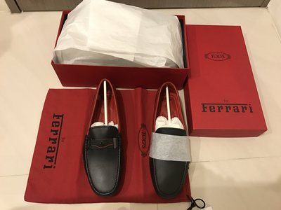 TOD's 法拉利 Ferrari 豆豆鞋 限量款 完整盒裝