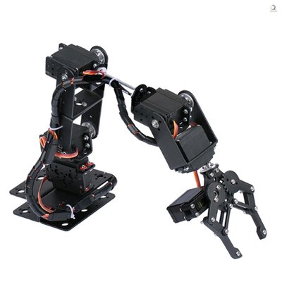 新品 帶 Servos DIY 的 6DOF 金屬爪機器人臂 DIY 套件機械手臂機器人機器人手臂機器人夾爪套件- 可開