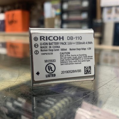 【華揚數位】【缺貨】☆全新RICOH DB-110 原廠電池 DB110 同LI-92B適用 GR3x GR3 TG-6