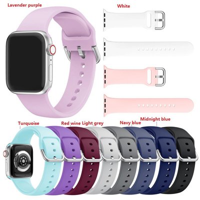適用於 Apple Watch Series 4 3 2 1 錶帶更換錶帶矽膠手鍊手錶配件