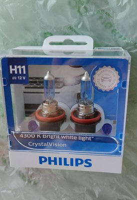 全新 5000k 4300K Philips H4 H11 冷白光 亮白光 日規款 原裝進口 保固 ，Osram 4200k h7