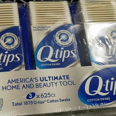 好市多分售美國進口 Q-Tips 100%純棉紙軸棉花棒/綿花棒(625支*單盒)