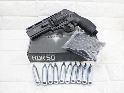 [01] UMAREX T4E HDR 50 防身 鎮暴槍 左輪 手槍 CO2槍 + 12g CO2小鋼瓶 + 鎮暴彈