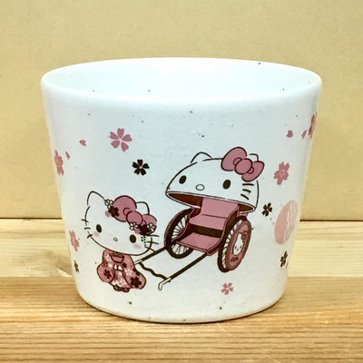 Hello Kitty 陶瓷和食器 (櫻花季人力車, 美濃燒)