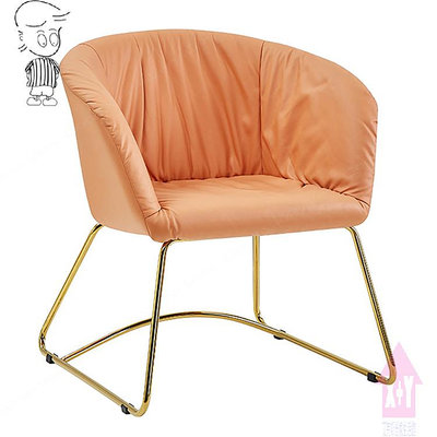 【X+Y時尚精品家具】現代沙發系列-英倫 橘色科技布休閒椅.單人沙發.造型椅.洽客椅.摩登家具