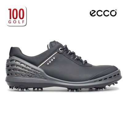 全館免運 ECCO愛步高爾夫球鞋 男子網式系列高爾夫鞋有釘專業GOLF男鞋 可開發票