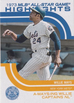 2022 Topps Heritage Willie Mays