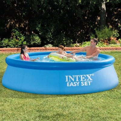 INTEX28130大家庭游泳池 碟形泳池 加厚充氣泳池成人 戲水池