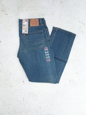 【HOMIEZ】 LEVIS 511-1025 牛仔長褲 窄版 藍刷色